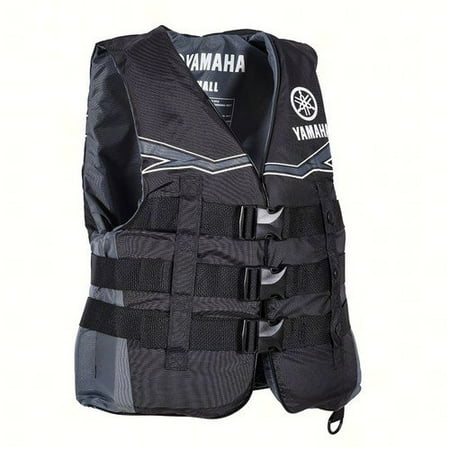Yamaha MAR-21V3B-BK-XS PFD Life Jacket Vest  Nylon Value Black Xs' MAR21V3BBKXS