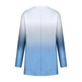 thumbnail image 5 of Okbop Nursing Tops,Spring And Autumn Round Neck Gradient Color Long-Sleeved Casual Pocket T-Shirt Top Womens Button Down Blouse Long Sleeve Workout Shirts for Women, 5 of 5
