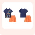 thumbnail image 3 of Emy Dola Toddler Baby Boy Summer Clothes Cute Graphic T Shirt Elastic Waist Pockets Shorts Set 2 Piece Short Sleeve Outfit, 3 of 7