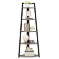 thumbnail image 6 of Fnova 71" 5-Tier Industrial Corner Ladder Shelf, Modern Corner Bookshelf, Compact Bookcase, Plant Stand for Living Room, Kitchen, Home Office, 6 of 14