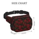 thumbnail image 4 of Balery Rose Mochila Cinturón para Mujeres y Hombres, Bolsa de Cintura Impermeable de Doble Capa con Correa, 4 of 9