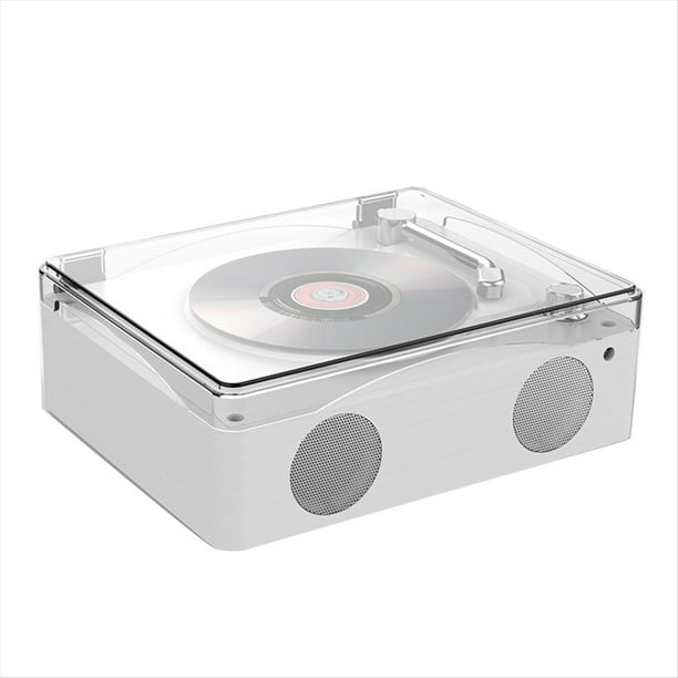 Reproductor de CD Retro Bluetooth 5.0 Altavoz Incorporado Recargable Reproductor de Música Portátil Reproductor de Alta Fidelidad USB con Control Remoto por Infrarrojos A