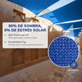 thumbnail image 4 of Malla Sombra Raschel 90% Bastilla Doble y Esquinas Reforzadas Azul MPQ 5x3, 4 of 5
