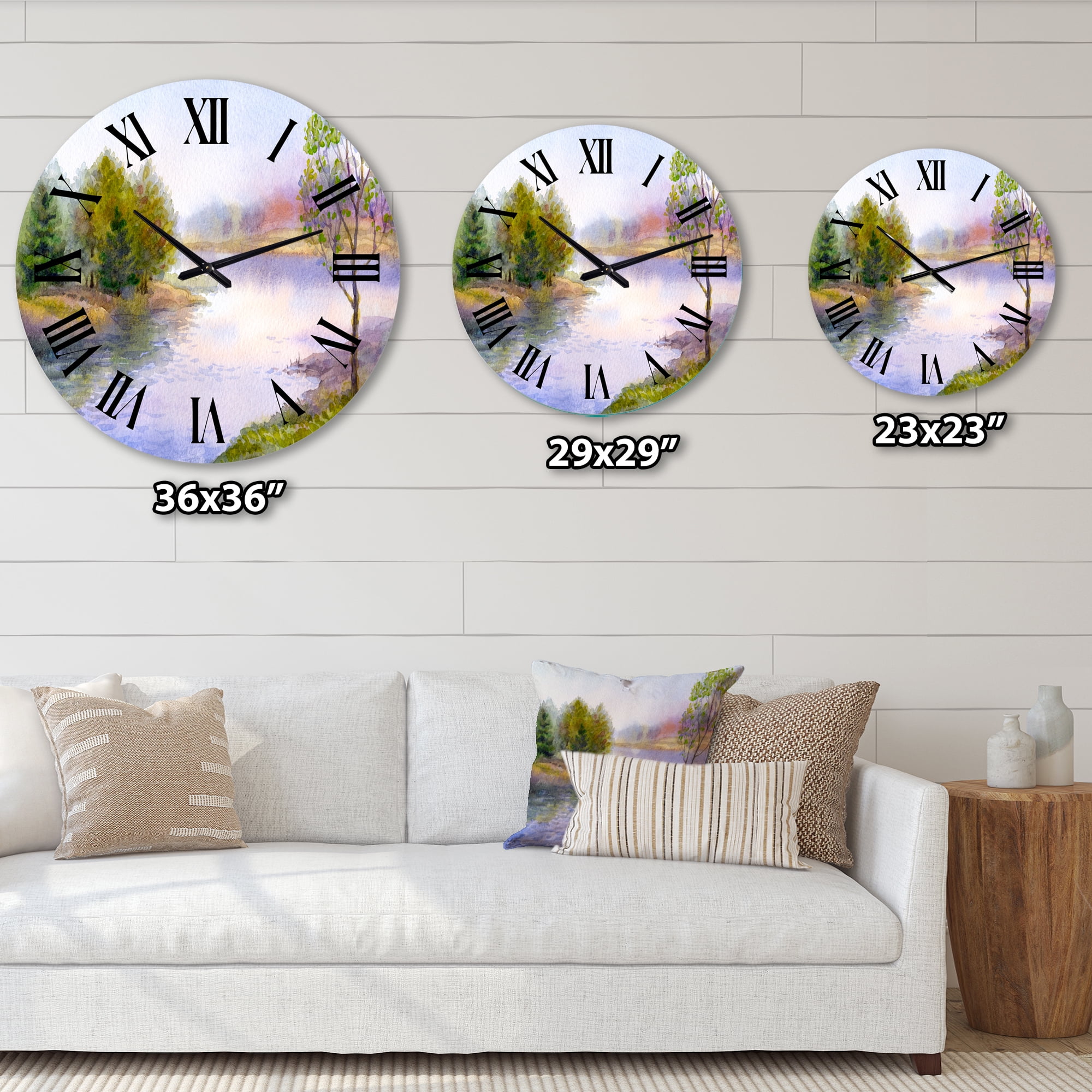 Designart 1 in Quartz Wall Clock