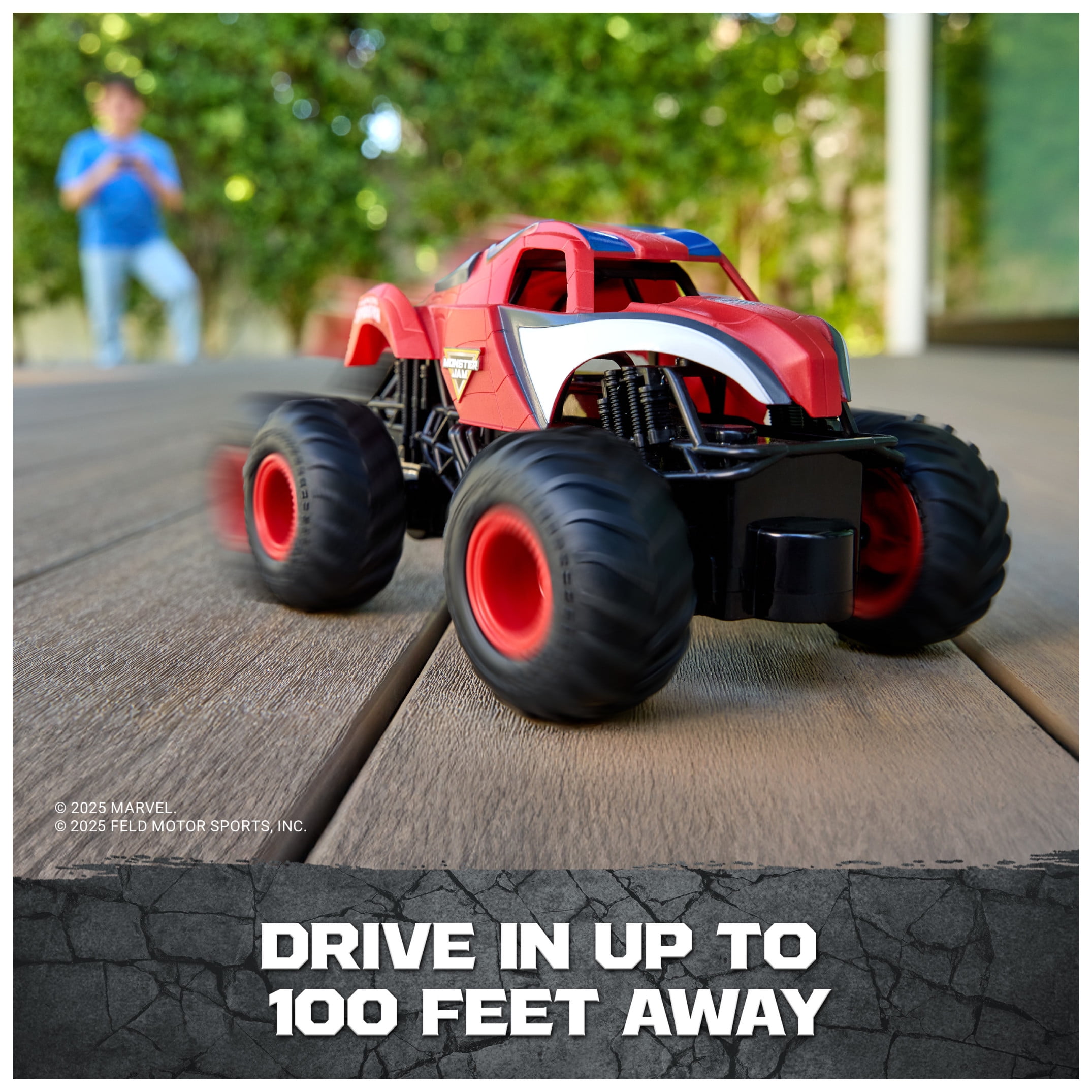 Monster Jam, Marvel The Amazing Spider-Man RC Monster Truck, 1:24 Scale