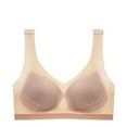 thumbnail image 1 of Bigersell Womens Full-Coverage Bra Sale Womens Sport Bra Convertible Bra Style R1562 V-Neck Back-Smoothing Bras Hook and Eye Bra Closure Women's Plus Size Bralettes Khaki M, 1 of 2