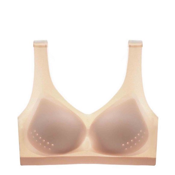 Ersazi Soutiens-Gorge 32Dd pour Femmes en Soie Glacée, Lymphatique et Galbant & Soutien-Gorge Liftant Puissant, Soutiens-Gorge Confort Sans Marques en Liquidation Kaki 2TG