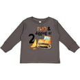 thumbnail image 3 of Inktastic Two and Digging It Bulldozer 2nd Birthday Boys or Girls Long Sleeve Toddler T-Shirt, 3 of 5