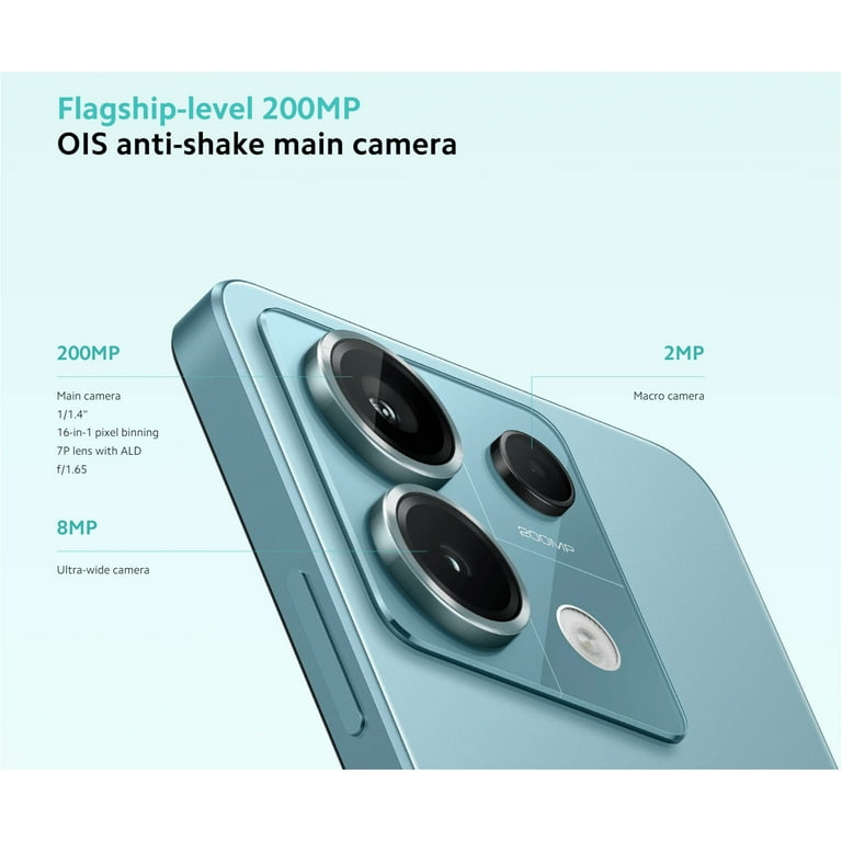 Xiaomi Redmi Note 13 PRO 5G, 4G LTE, 256GB + 8GB, 200MP, Unlocked