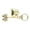Gold, variant on Lovely Heart Shaped Keychain Pendant Small Key Adornment Lightweight Keyring Charm Bowknot Key Pendant Metal Material