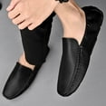 thumbnail image 6 of Big Size Men's Casual Loafers Slip On Leather Shoes Lightweight Driving Shoes Moccasins Classic Penny Loafer Flats Boat Shoes, 6 of 10