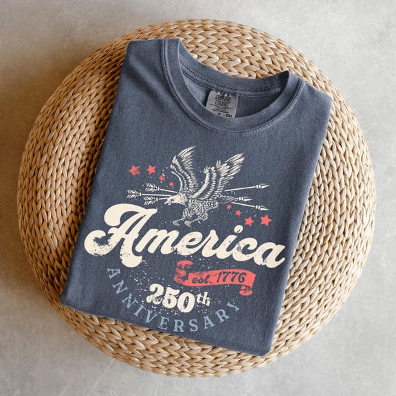 250th Anniversary USA Shirt - Retro 4th of July Comfort Colors T-Shirt, America 250 Shirt, Patriotic 1776 Shirt, Independence Day T Shirt