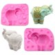 thumbnail image 1 of Molde  silicona de elefante 3D, molde de fondant de elefante, 1 of 6