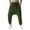 CL274 Green, variant on Men Trousers Solid Color Mid Waist Elastic Pocket Drawstring Harem Jogger Summer Fashion Handsome Outdoor Daily Wear Men's Pants Size Xl Navy