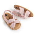 thumbnail image 4 of URMAGIC 0-18M Baby Girls Cross Bangage Outdoor Sandals Summer Princess Shoes, 4 of 6