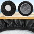 thumbnail image 4 of Leader Accessories Funda Universal Para Neumáticos De Repuesto Con Correa De Hebilla Impermeable Para Jeep Trailer Rv Truck Y Todas Las Ruedas De Coche (Negro Ultimate 28""-30"" Dia.), 4 of 5