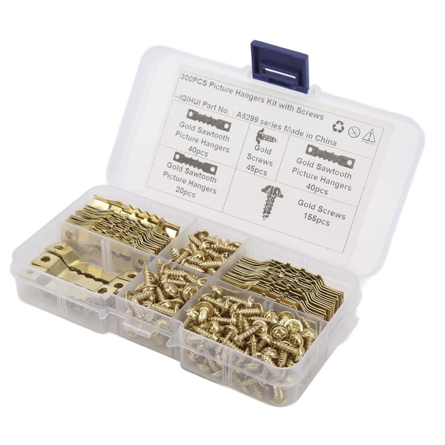100 Pcs Crochets de Suspension en Dent de Scie pour Cadres Sans Couture Anti-Rouille