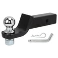 thumbnail image 2 of Trailer Hitch Mount Ball Pin, Solid Steel Hitch Ball Chrome Plating  for Caravans for 2in  Receiver , 2 of 7