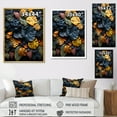 thumbnail image 4 of Designart "Wonderland Of Foliage In Noir II" Plants Floater Framed Canvas Prints, 4 of 5