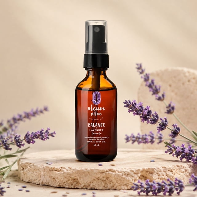 Aceite Para Cabello y Cuerpo Con Aceite Esencial De Lavanda 60ml