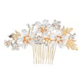 thumbnail image 1 of MasteelfCA Rhinestone Flower Hair Comb Rhinestone Bridal Hair Comb Wedding Hair Comb, 1 of 7