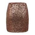 thumbnail image 5 of PrettyGuide Women's Sequin Skirt Stretchy Bodycon Sparkle Mini Skirt Night Out, 5 of 7