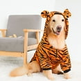 thumbnail image 6 of BT Bear Large Dog Halloween Costume, Tiger Cosplay Costume for Dog, Cute Funny Dog Hoodie Coat, Warm Apparel Pet Winter Clothes for Medium Large Dogs Tiger 4XL, 6 of 6