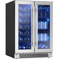 thumbnail image 2 of Zephyr Bwb24c32ag Brisas 24" Wide 21 Bottle Capacity 64 Can Capacity Beverage Center -, 2 of 6