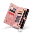 thumbnail image 4 of Case for Samsung Galaxy A71 4g Strong Magnetic Wallet Cover Trifold with Tpu Pc Handmade Leather Zipper Detachable Card Holder, 4 of 5