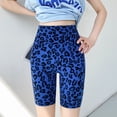 thumbnail image 3 of Women Leopard Print Biker Shorts, High Waist Tummy Control Butt Lift Workout Shorts, 3 of 8