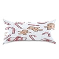 thumbnail image 3 of Christmas Gingerbread Man Satin Pillowcase 20''x40'' Double-Sided Print Soft Wrinkle Resistant, 3 of 9