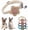 Beige, variant on Miaocao XSmall Dog Collar with Bell,(2 Pack Pink Beige) Cat Collar with Bells Flower Suede Girl Cute Fancy Puppy Collar with Bells for XXS XS Tiny Little Kitten Pet Female Dogs,Neck 8-12 Inch