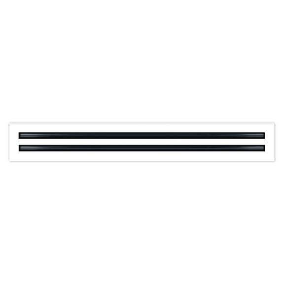 BUILDMART - 28x4 Modern AC Vent Cover - Decorative White Aluminum Air Vent - Standard Linear Slot Diffuser - Heating and Cooling Register Grille for Ceiling, Walls & Floors - Texas Buildmart