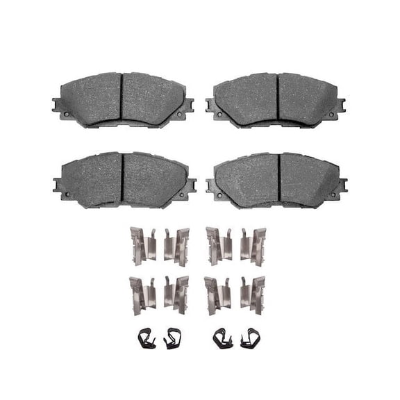 Front Brake Pad Set - Compatible with 2012 - 2017 Toyota Prius V 2013 2014 2015 2016