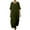 Army Green, variant on Cotton Linen Maxi Dresses for Women 2026 Summer Casual Vacation Dress Loose Fit Half Sleeve Dresses Lightweight Crew Neck Dress