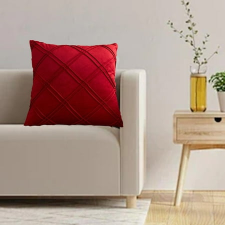 

Back to School Savings! HBBKVI Chair Office Cushion Classroom Stool Student Butt Pad Chair Cushion Floor Butt Pad Squares Cotton and Linen Cushion Squares Chair Cushion Red 17.7 X17.7