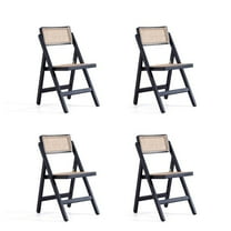Pullman Folding Dining Chair   and Natural Cane - Set of 4