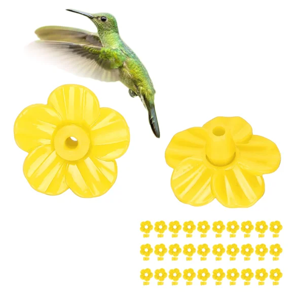 PURELY- 30 Hummingbird Feeder Replacement Flowers Colorful For Garden Use Nf9