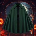 thumbnail image 2 of HXWCHs Gothic Victorian Retro Dress Women Solid Color Slim Waist Medieval Court Ball Gown Green One Size, 2 of 4