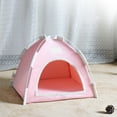 thumbnail image 5 of Pet Tent for Cats and Dogs - Indoor Outdoor Enclosed Cave Bed with Reversible Cooling Mat, Warm Covered House for Small Pets, 36x36x28cm, 5 of 6