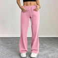 thumbnail image 6 of Pants for Women, Flare Yoga Pants for Women Casual Flared Sweatpants Baggy Drawstring High Waist Yoga Leggings Stretch Bell Bottom Pants, 6 of 6