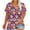 Print 04, variant on Womens Plus Size T-Shirts Casual Gradient Color Blouses Top V-Neck Fashion Retro Print Short Sleeve Shirt Summer Loose Breathable Oversized Pullover Tops Print 01 5XL