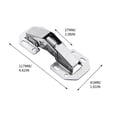 thumbnail image 3 of COM1950s Cabinet Hinges Soft Close, 5 Inch Heavy Duty Stainless Steel with Damping Buffer, Non Slotted Easy Installation, Frog Style for Home Cabinet Doors, 3 of 9