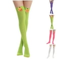thumbnail image 4 of Penkiiy Women Thigh High Socks Extra Long Cotton Knit Warm Thick Tall Long Boot Stockings Leg Warmers White, 4 of 4