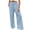 Blue, variant on Hurxie Capris Jeans for Women High Waisted Trendy Pull On Elastic Waist Skinny Stretchy Denim Capri Pants Light Blue,L