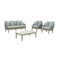 thumbnail image 6 of Outsy 0AEVE-W09-GR-R Eve Outdoor & Backyard Wood, Aluminum & Rope Furniture Set, Gray & Beige - 4 Piece, 6 of 12