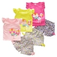 thumbnail image 1 of Ensemble d'Été 2 Pcs pour Bébé Fille, Haut à Manches Courtes Imprimé et Pantalon, 1 of 8