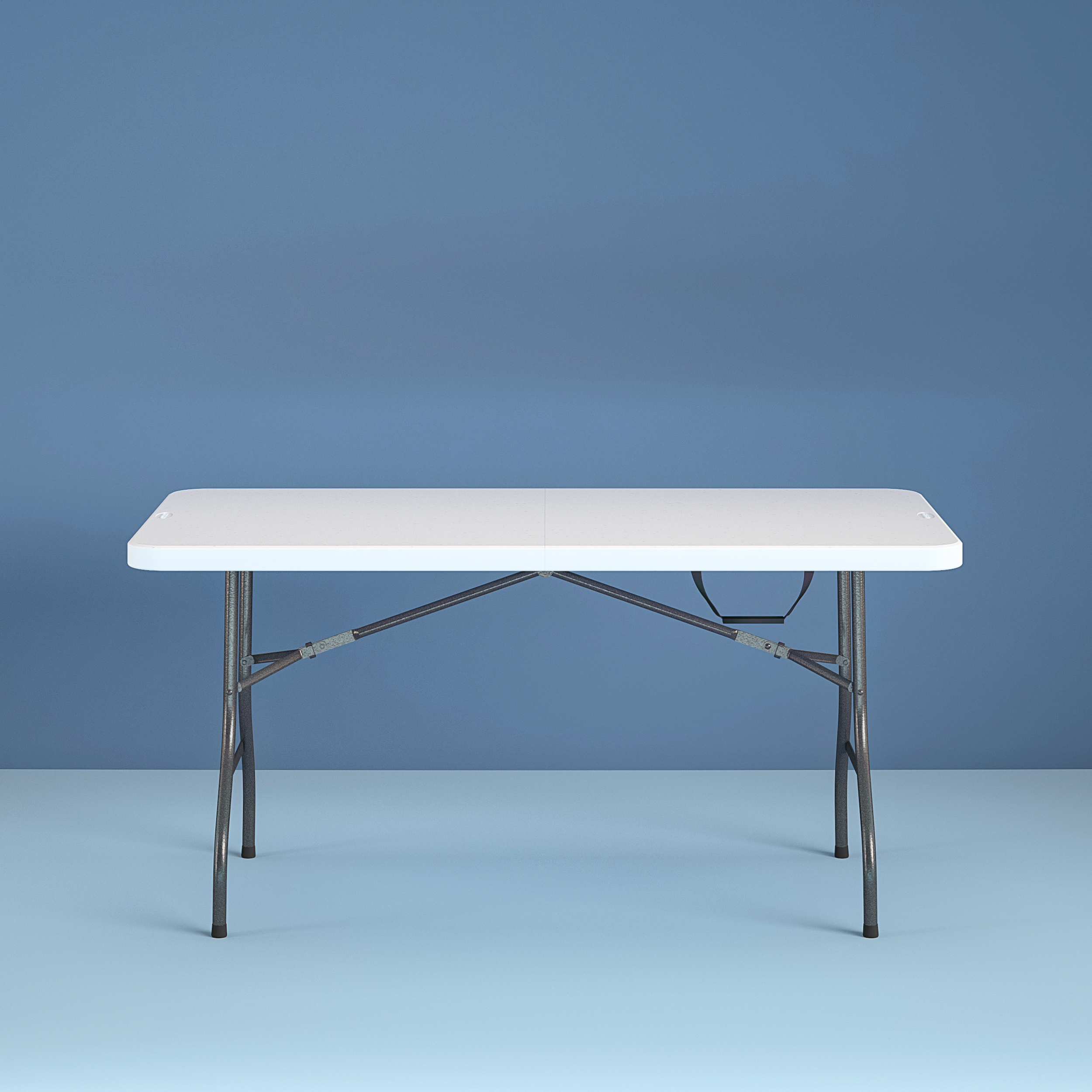 Cosco 6-Foot Premium Folding Table, White Speckle photo 3