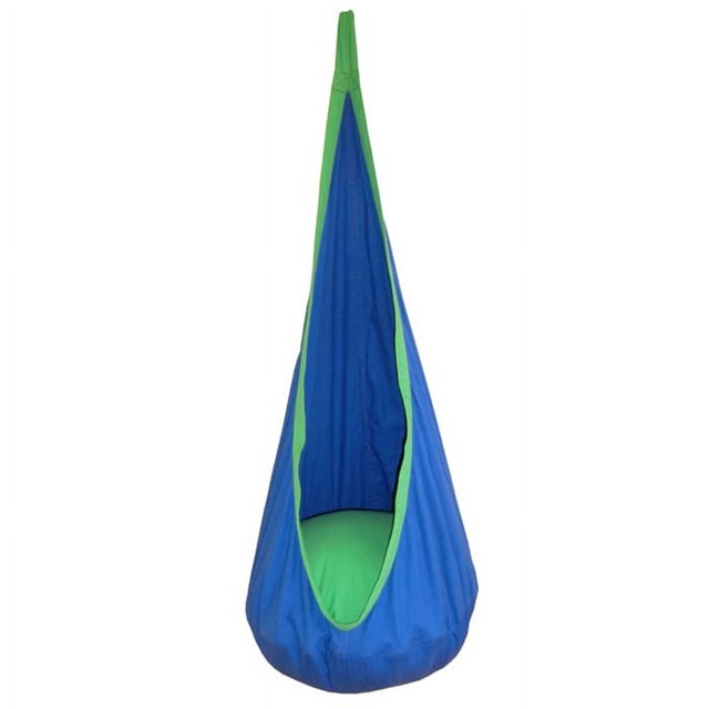 Kxgj Kids Pod Columpio infantil para interior y exterior, 100% algodón (Bl