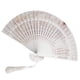 thumbnail image 2 of Fiudx Abanico de Boda de Madera, Tallado a Mano, Elegante Accesorio de Verano, Recuerdo para Fiestas Al Aire Libre, Decoración de Jardín, Ligero y Portátil, 23 Cm de Ancho y Flecos., 2 of 2